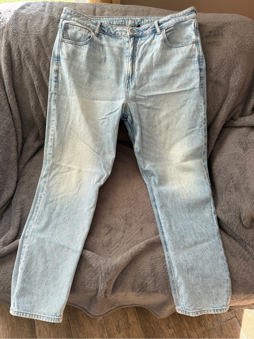 American Eagle Outfitters Light Blue Rigid Straight Jeans